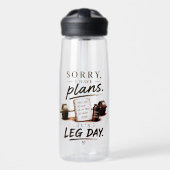 Relatable Leg Day Fitness Hydratiefles Workout Waterfles (Voorkant)