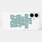 Relatable Overwhelmed and Busy Mind Case-Mate iPhone Case (Achterkant (horizontaal))