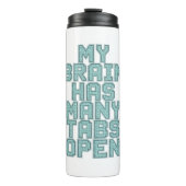 Relatable Overwhelmed and Busy Mind Thermosbeker (Voorkant)