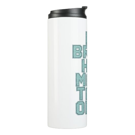 Relatable Overwhelmed and Busy Mind Thermosbeker (Gedraaid links)