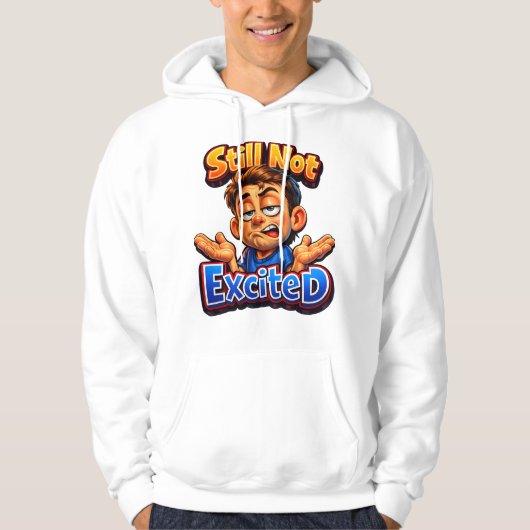 Relatable Sarcastic Humor Design – Reaction Art Hoodie (Voorkant)
