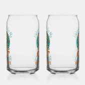 Relatable "Work Hard for My Cat" Humor Blikvorm Glas (Links)