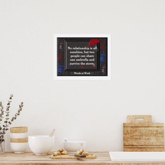 Relatie citaat - poster (Keuken)