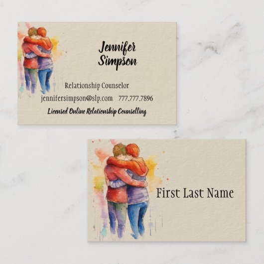 Relatie Coaching Counseling Visitekaartje (Voorkant / Achterkant)