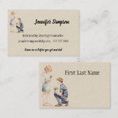 Relatie coaching huwelijksbegeleiding visitekaartje (Voorkant / Achterkant)