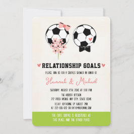 Relatie Doelen Voetbal Koppels Douche Kaart