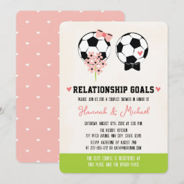 Relatie Doelen Voetbal Koppels Douche Kaart