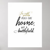 Relatie Home vs. Battlefield Poster (Voorkant)