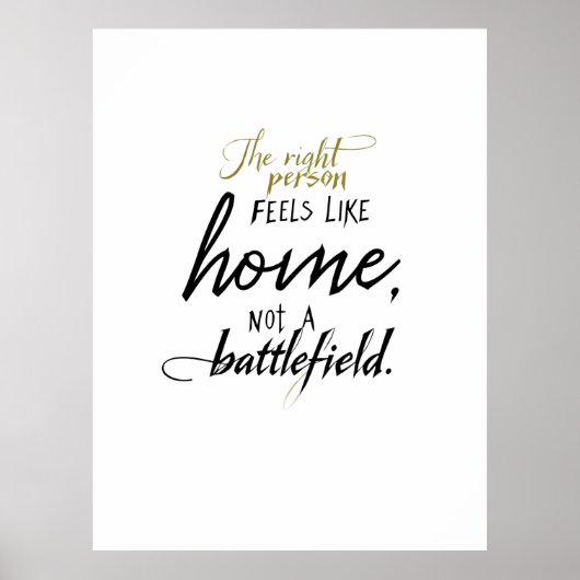 Relatie Home vs. Battlefield Poster (Voorkant)