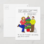 Relatie Humor van de kerstcadeautjes Feestdagenkaart (Voorkant / Achterkant)