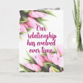 Relatie is geëvolueerd - Moederdag Bedankkaart (Voorkant)