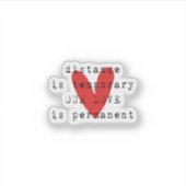 Relatie LDR over lange afstand Sticker (Voorkant)