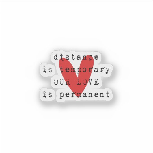 Relatie LDR over lange afstand Sticker (Voorkant)