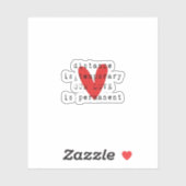 Relatie LDR over lange afstand Sticker (Vel)