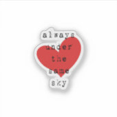 Relatie LDR over lange afstand Sticker (Voorkant)