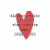 Relatie LDR over lange afstand Sticker (Voorkant)