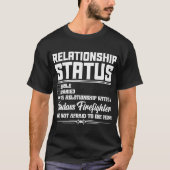 Relatie met een brandweervrouw Vriendin T-shirt (Voorkant)