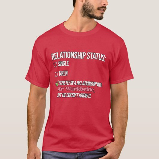 Relatie met Mr Worldwide Pitbull retro T-shirt (Voorkant)