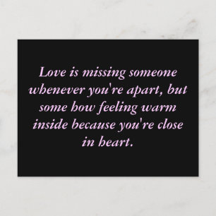 Relatie na creditcard op lange afstand briefkaart