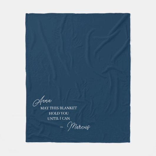 Relatie op lange afstand voor Vriendin Fleece Deken (Voorkant)