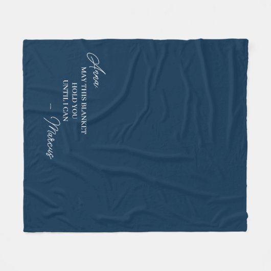 Relatie op lange afstand voor Vriendin Fleece Deken (Voorkant (Horizontaal))