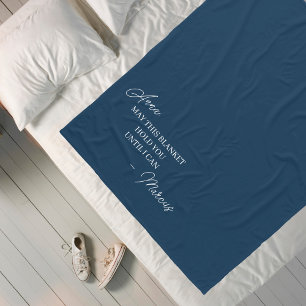 Relatie op lange afstand voor Vriendin Fleece Deken
