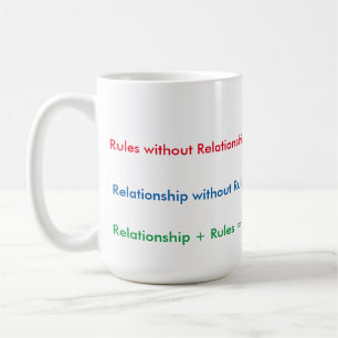 Relatie Regels zwarte 15 oz tweetone Mok