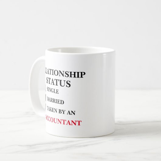 Relatie Status Accountant Koffiemok (Voorkant links)