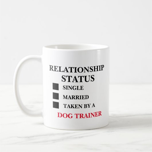 Relatie Status Dog Trainer Koffiemok (Links)
