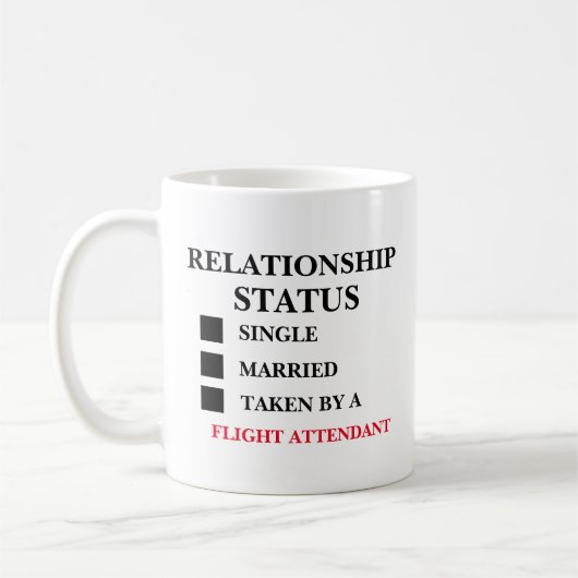 Relatie Status Flight Attendant Koffiemok (Links)