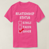 Relatie Status Gamer T-shirt (Design voorkant)