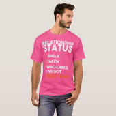 Relatie Status Ik heb bas-drum Funny Sarca T-shirt (Voorkant volledig)