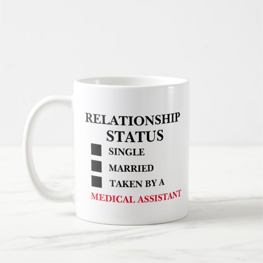 Relatie Status Medisch Assistent Koffiemok (Links)