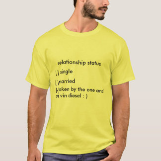 relatie status t-shirt