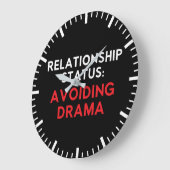 Relatie status vermijden van drama, grappige singl grote klok (Hoek)
