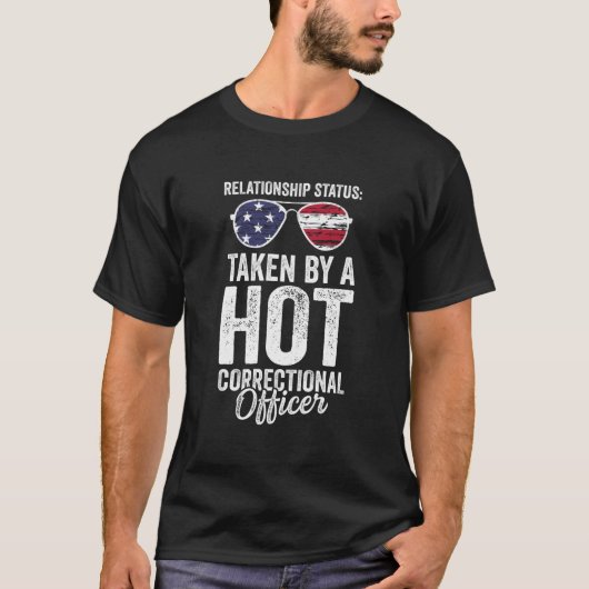 Relatie status voor Patriottische Correctionele Ui T-shirt (Voorkant)