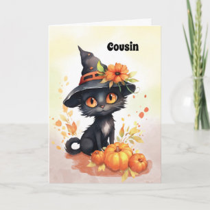 Relatie Sweet Halloween Cat Kaart