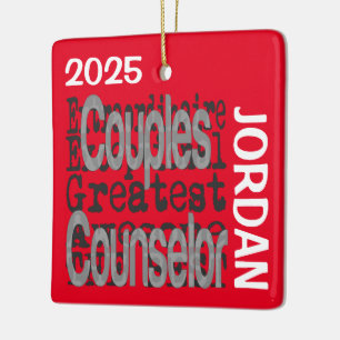 Relatie Therapeut Extraordinaire Aangepast Keramisch Ornament
