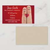 Relatie Therapistische liefdespsycholoog Visitekaartje (Voorkant / Achterkant)