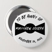 Relatie-to-Be Bowtie Ronde Button 4,0 Cm (Voorkant /achterkant)