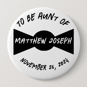 Relatie-to-Be Bowtie Ronde Button 4,0 Cm (Voorkant)