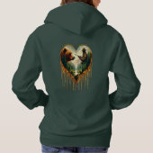 Relatie tussen Hunter grizzly Beer en herten Hoodie (Achterkant)
