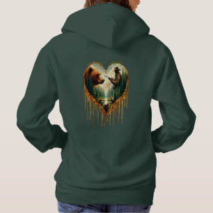Relatie tussen Hunter grizzly Beer en herten Hoodie