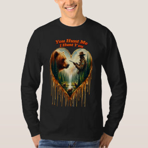 Relatie tussen Hunter grizzly Beer en herten T-shirt