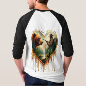 Relatie tussen Hunter grizzly Beer en herten T-shirt (Achterkant)