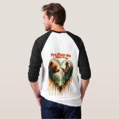 Relatie tussen Hunter grizzly Beer en herten T-shirt (Achterkant volledig)