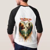 Relatie tussen Hunter grizzly Beer en herten T-shirt (Achterkant)