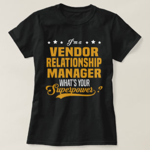 Relatie van leverancier Manager T-shirt