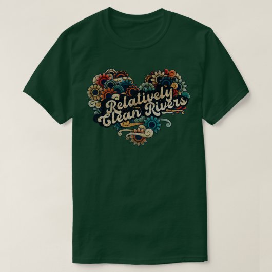 Relatief schone rivieren VIGNETTE  KLEUR T-shirt (Design voorkant)