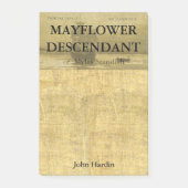 Relatief van Mayflower Descendants Myles Standish Post-it® Notes (Voorkant)